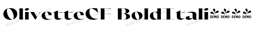 OlivetteCF BoldItali字体转换